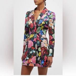 alice + olivia Latoya Mini Blazer Dress in Botanical Garden - size 10